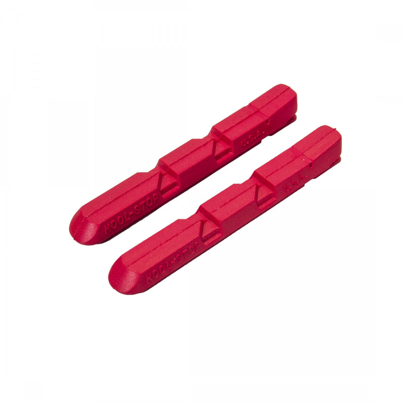 Load image into Gallery viewer, Pack of 2 Pairs of Kool-Stop Linear Pull Replacement Brake Pads, Red
