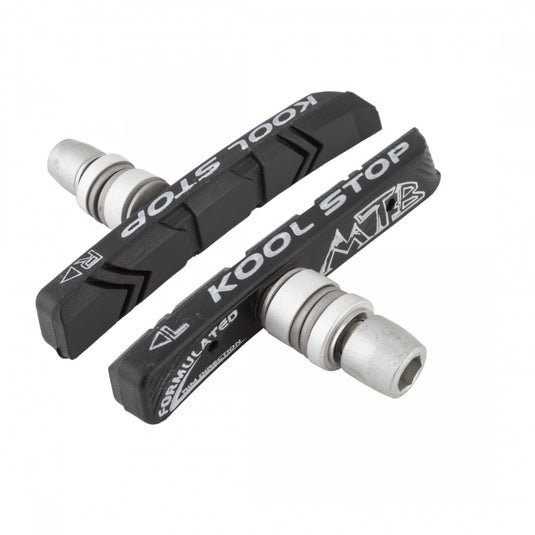 Pack of 2 Pairs, Kool-Stop Mountain V-Brake Pads Threaded Post for Linear Pull