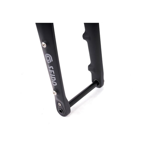 Seido MGV Fork 700C/27.5" 1-1/8''-1.5'', 12x100mm TA, Rake: 52mm, Black