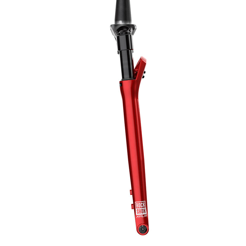 Load image into Gallery viewer, RockShox Rudy XL Ultimate A1 Suspension Fork, 700C, Solo Air, 50mm, 1-1/8''-1.5'', 12x100mm TA, Rake: 45mm, Red
