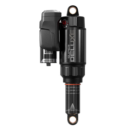 RockShox Super Deluxe FLT Attendant D1, Rear shock, 210x55, Shaft Eyelet: Standard, Body Eyelet: No Bushing - 90 Deg