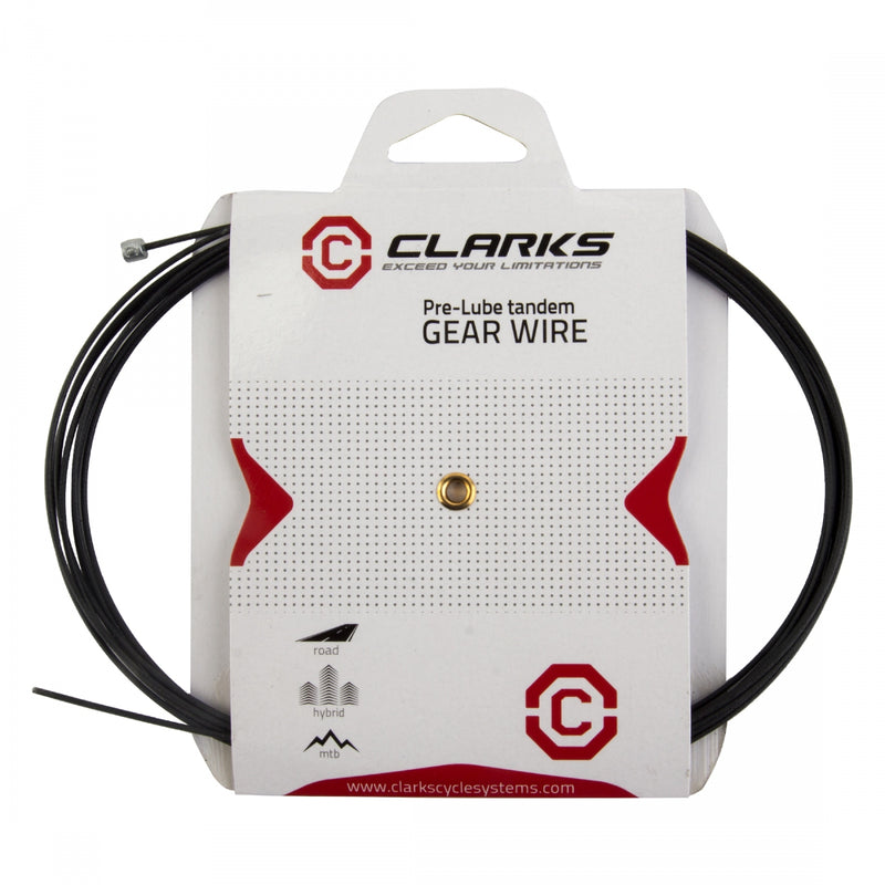 Load image into Gallery viewer, Pack of 2 Clarks Galvanized/Teflon Gear Wire Front or rear 3060mm 1.1mm Black
