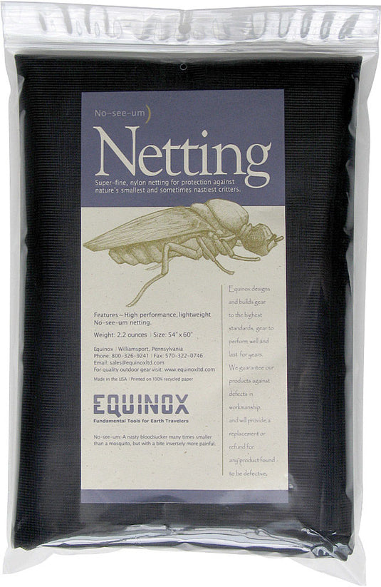 Equinox Packaged No-See-Um Mosquito Netting Bundle Bug Protection, 54