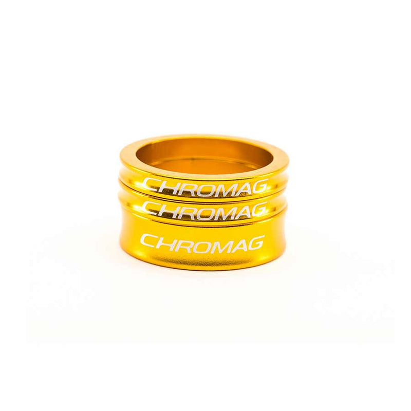 Load image into Gallery viewer, Chromag Spacer Kit Headset Spacer, 1-1/8'', Height: Set, Aluminum, Gold, Kit
