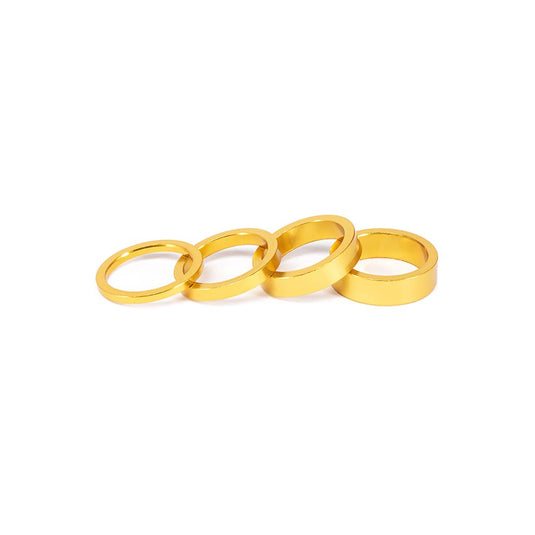 Salt Headset Spacer Headset Spacer, 1-1/8'', Height: 3mm/5mm/8mm/10mm, 6061-T6 Aluminum, Gold