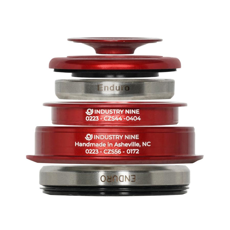 Load image into Gallery viewer, Industry Nine iRiX ZS44/ZS56 Headset, : ZS44/28.6 | ZS56/40, ZeroStack, Complete, Red
