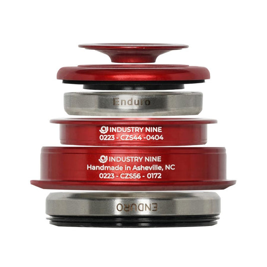 Industry Nine iRiX ZS44/ZS56 Headset, : ZS44/28.6 | ZS56/40, ZeroStack, Complete, Red