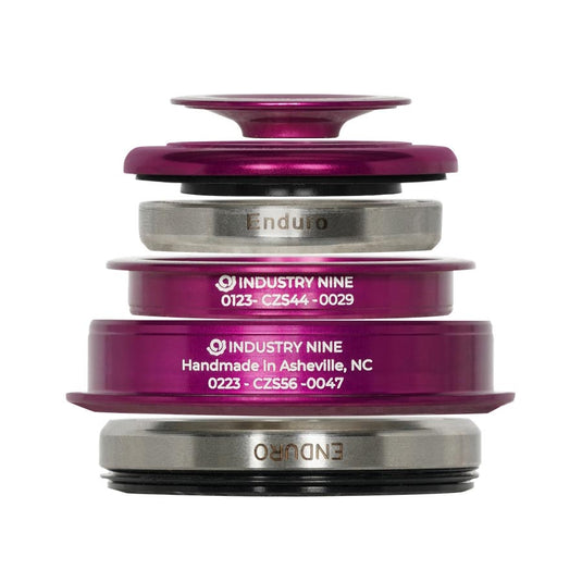 Industry Nine iRiX ZS44/ZS56 Headset, : ZS44/28.6 | ZS56/40, ZeroStack, Complete, Purple