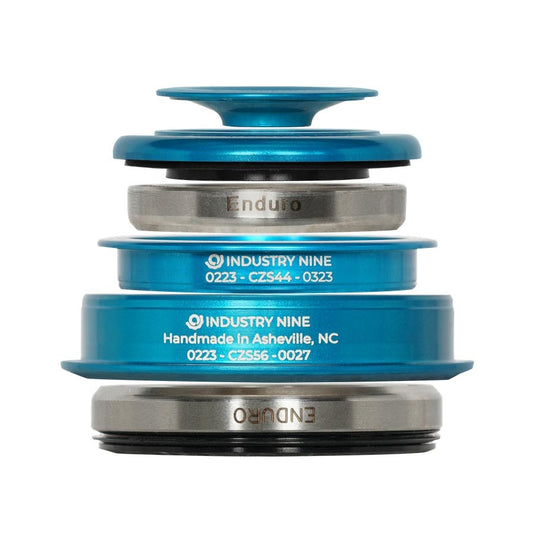 Industry Nine iRiX ZS44/ZS56 Headset, : ZS44/28.6 | ZS56/40, ZeroStack, Complete, Turquoise