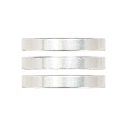 Industry Nine iRiX Headset Spacer, 1-1/8'', Height: 5mm, Aluminum, Silver, 3pcs