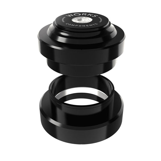 Works Components 1.0deg EC44-EC44 Angleset, Headset, : EC44/28.6 | EC44/40, External, Threadless, Complete, Black, Set 3