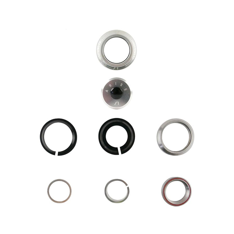 Load image into Gallery viewer, ARISE Crystal 1-1/8''-1.5'' Headset, Integrated, Complete, Silver
