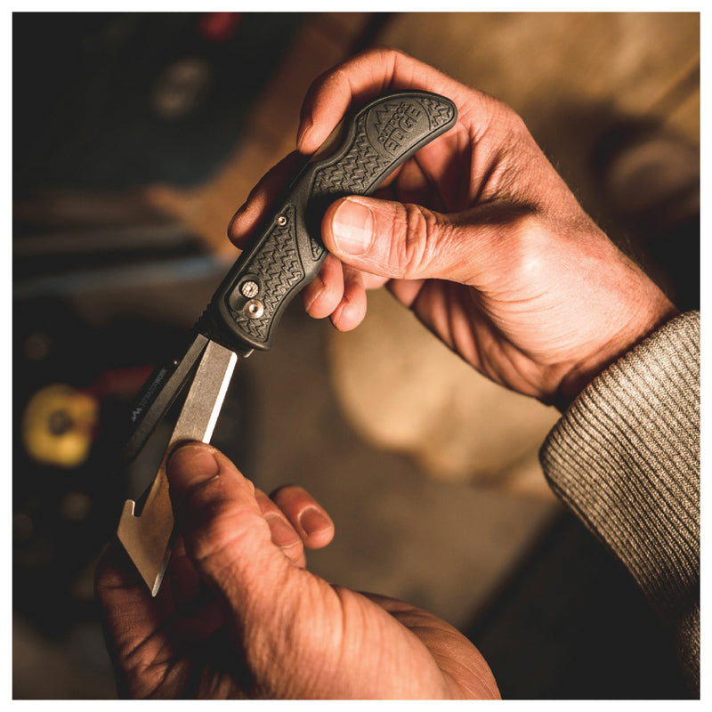 Load image into Gallery viewer, Outdoor Edge 3" Razor-Work Grey Knife with 3 Blades - Perfect for Outdoor Adventures
