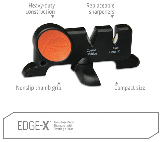 Outdoor Edge Edge-x 2 Step Sharpener: Keep Your Blades Razor Sharp!