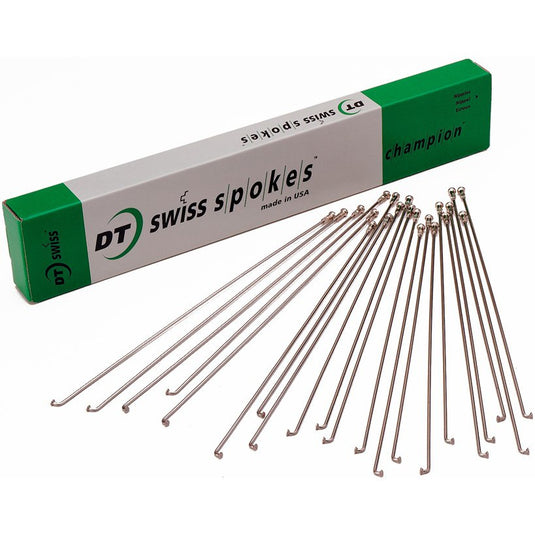 DT-Swiss-Competition-Silver-Spokes-Box-of-100-Spoke-Universal-SP3267-Bicycle-Spoke