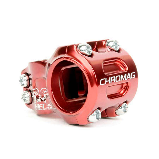 Chromag HiFi Stem 1-1/8'' L: 50mm, 0°, Dia: 35mm, Red