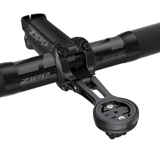 Zipp Service Course SL QuickView Integrated Mount, Computer Bike Mount, Garmin/Wahoo or Hammerhead, Stem mount, Black