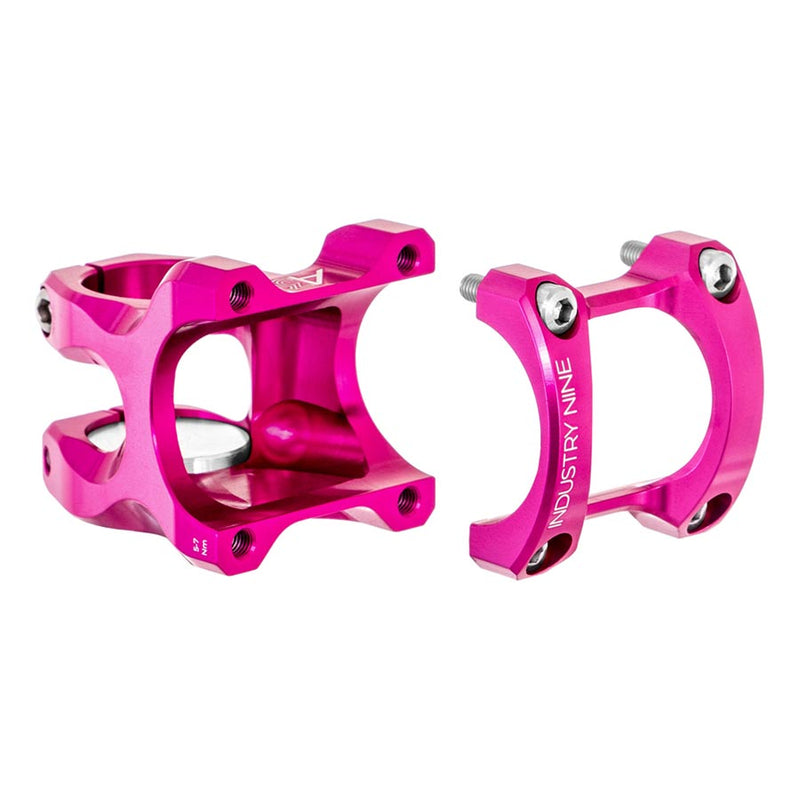 Load image into Gallery viewer, Industry Nine A35 Stem Diameter: 35mm, Length: 32mm, Steerer: 1-1/8'', 9°, Pink
