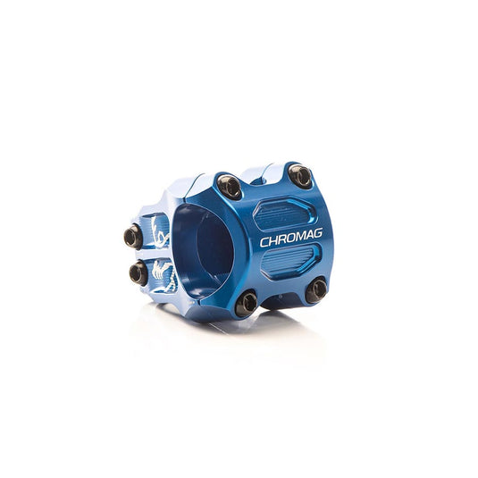 Chromag Riza Stem Diameter: 31.8mm, Length: 32mm, Steerer: 1-1/8'', 0°, Blue