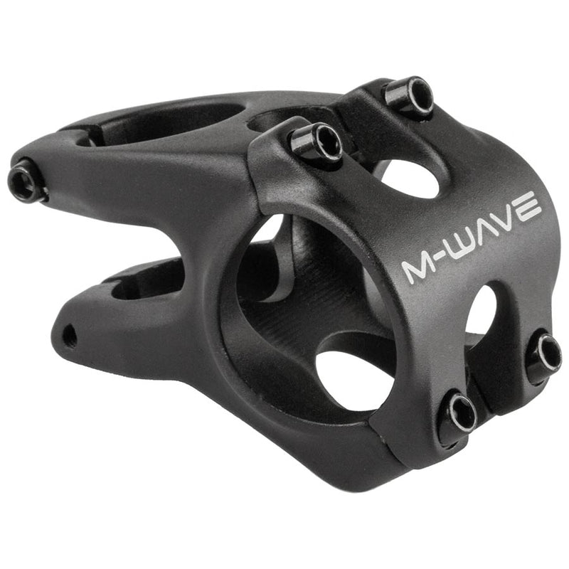 Load image into Gallery viewer, M-Wave Astem 3D Stem Diameter: 31.8mm, Length: 40mm, Steerer: 1-1/8'', ±12°, Black
