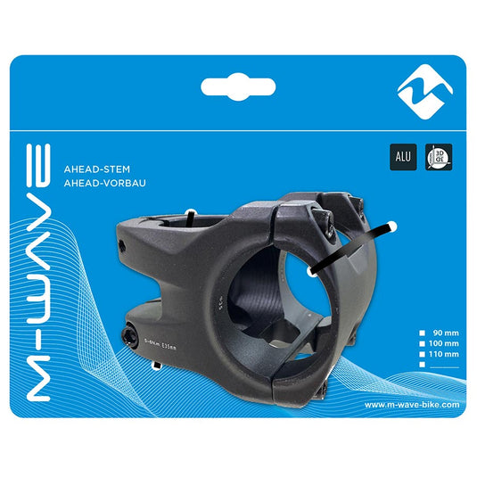 M-Wave ST-M4.1 Stem Diameter: 35mm, Length: 35mm, Steerer: 1-1/8'', 0°, Black