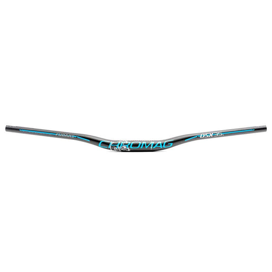 Chromag Fubars OSX 35 Handlebar - Aluminum, 35mm Rise, 35mm, 800mm, Black/Blue