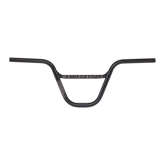 We The People Utopia Handlebar 8.75in Rise 22.2mm 5° Clamp Black ED Steel BMX