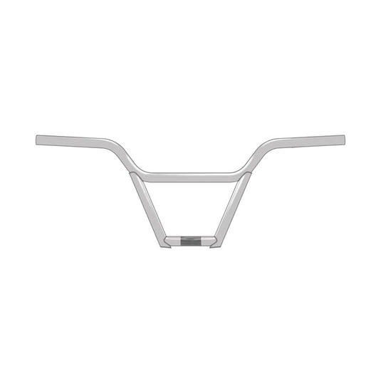 WeThePeople Flowcash BMX Handlebar, Diameter: 22.2mm, 28.7", Rise: 8.75", Chrome