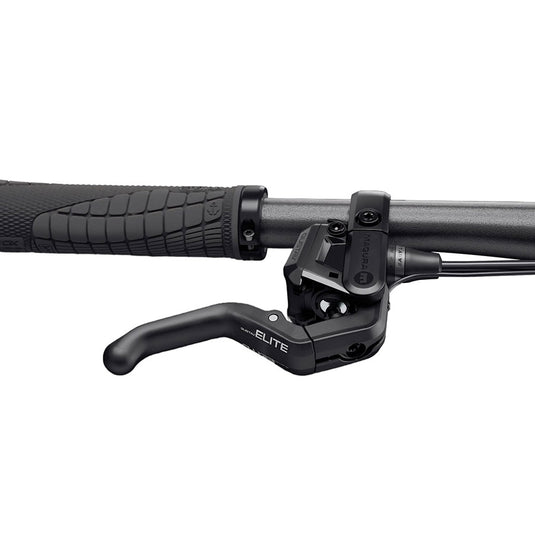 Magura Gustav Elite Disc Brake and Lever - Front or Rear, Post Mount, 4-Piston, Carbotecture Lever Blade, W/Higo Closer,