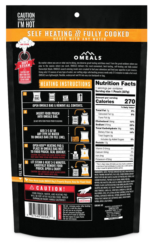 Omeals Homestyle Dinners: Southwest Chicken with Rice - Ready-to-Eat Meal