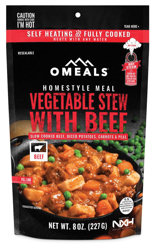 Omeals Homestyle Dinners: Hearty Vegetable Stew with Beef - Ready-to-Eat Meal
