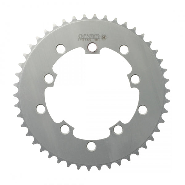 46T Aluminum Single Speed Chainring - CNC Machined, 110/130 BCD