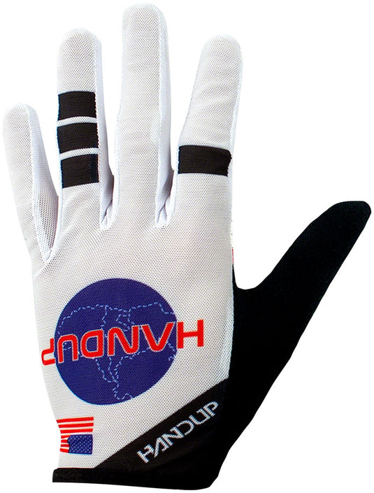 Handup Vented Gloves - Shuttle Runner White, Full Finger, Medium
