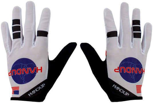 Handup Vented Gloves - Shuttle Runner White, Full Finger, Medium