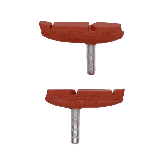 Kool Stop Eagle 2 Cantilever Brake Pads, Non-threaded posts, Salmon, Red, Pair