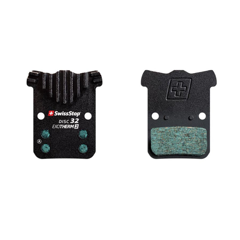 Load image into Gallery viewer, SwissStop Exotherm2 Organic Disc Brake Pads for SRAM Monoblock - Durable, High-Performance, Cooling Fin Design (Pair)
