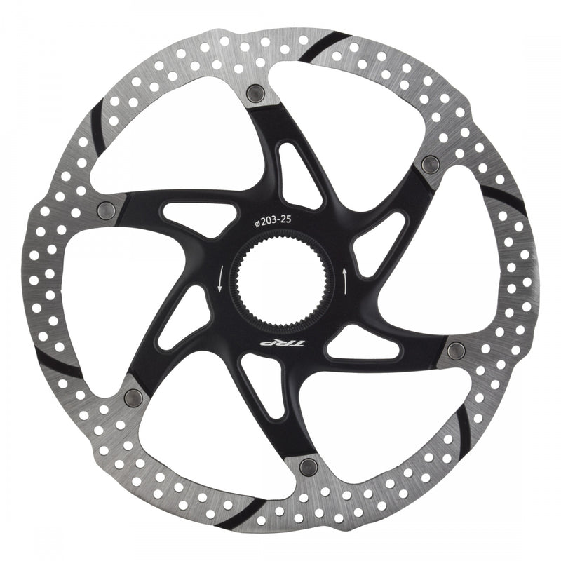 Load image into Gallery viewer, TRP-25 Disc Brake Rotor - 203mm, Center Lock, 1.8mm, Silver/Black
