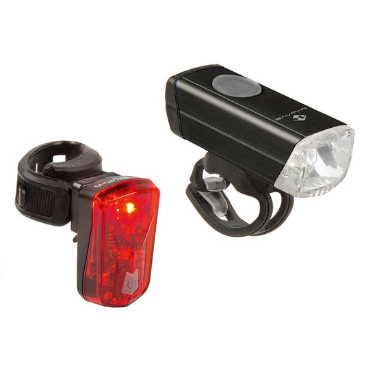 M-Wave Atlas 20 USB Light Set, Black