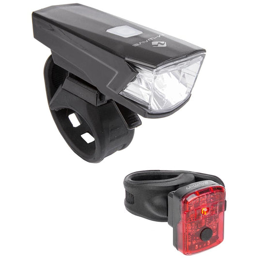 M-Wave Atlas K 15 USB Light Set, Black