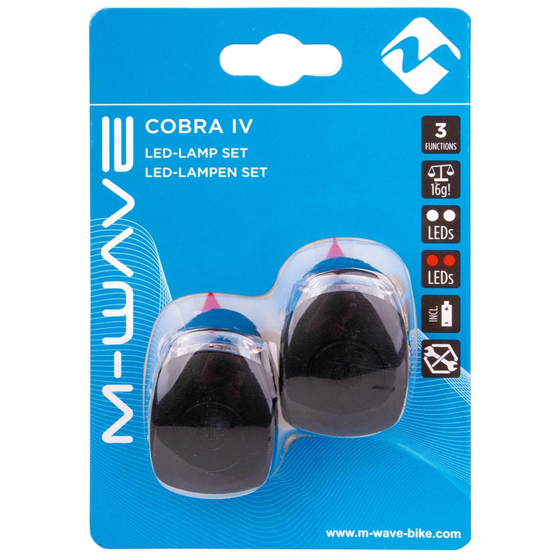 Load image into Gallery viewer, M-Wave Cobra IV Light Set Black
