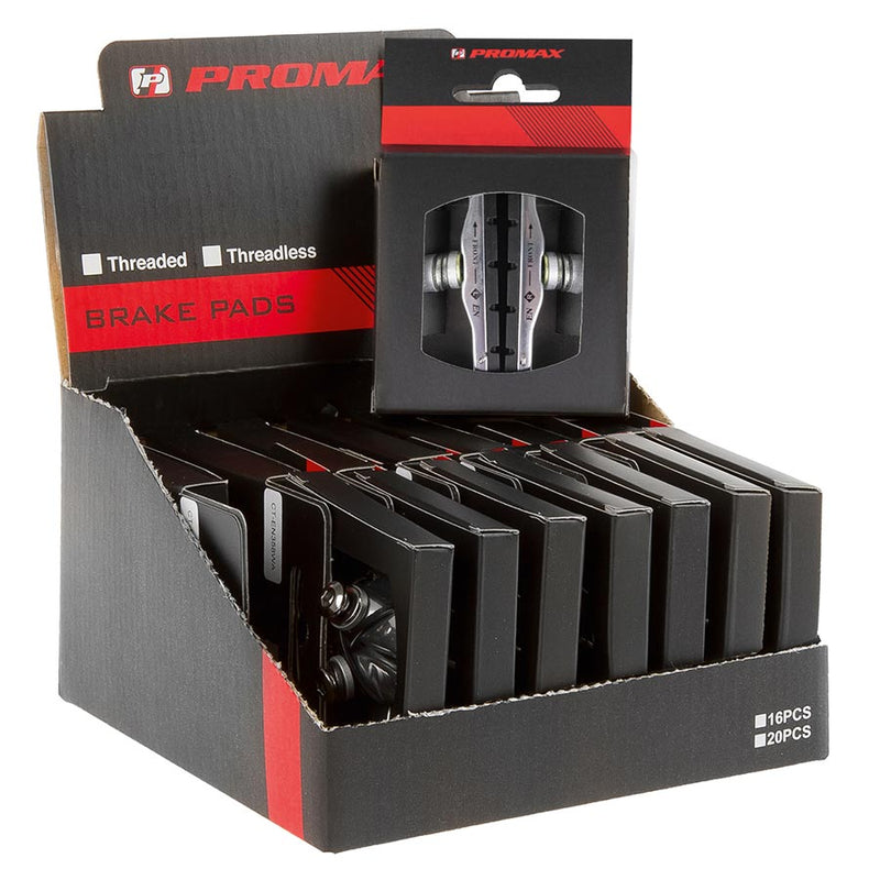 Load image into Gallery viewer, Promax 70 C V T Linear Pull Pads, Cartridge type V-Brake pads, All weather, Rubber, Pair
