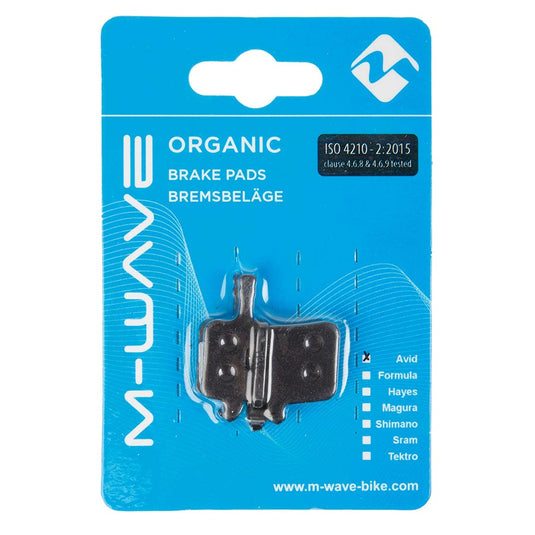 M-Wave Organic ASP1 Disc Brake Pads, Shape: Avid Juicy/BB7, Organic