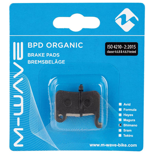 M-Wave Organic ST1 Disc Brake Pads, Shape: Shimano A-Type, Organic