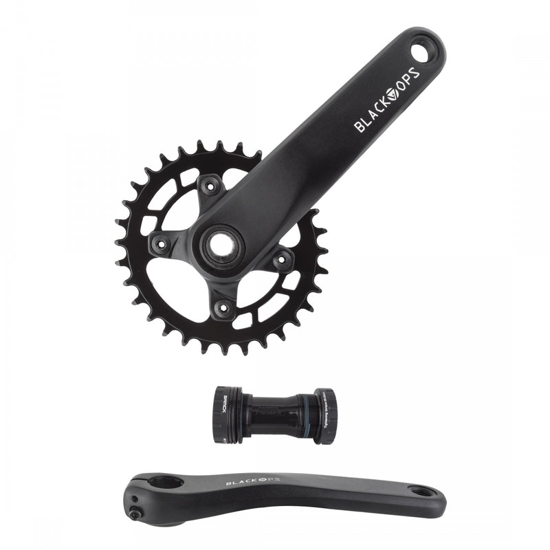 Load image into Gallery viewer, Black Ops Alloy MTB Crankset 175mm 1x10/11/12 Speed BB Included Aluminum
