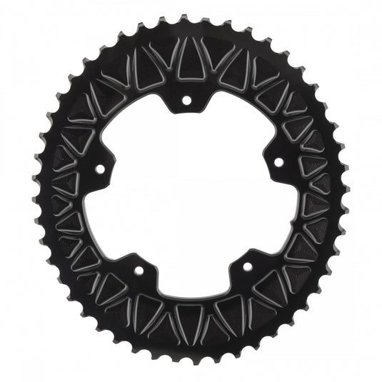 absoluteBLACK Premium Sub-Compact Oval Chainring 48t 110 BCD 11-Spd Alloy Blk