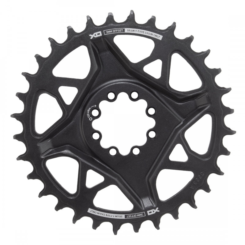 Load image into Gallery viewer, SRAM X0 Eagle T-Type Direct Mount Chainring - 32t, 12-Speed, 8-Bolt Direct Mount, 3mm Offset, Aluminum, Black, D1
