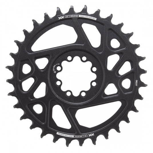 SRAM XX Eagle T-Type Direct Mount Chainring - 32t, 12-Speed, 8-Bolt Direct Mount, 3mm Offset, Aluminum, Black, D1