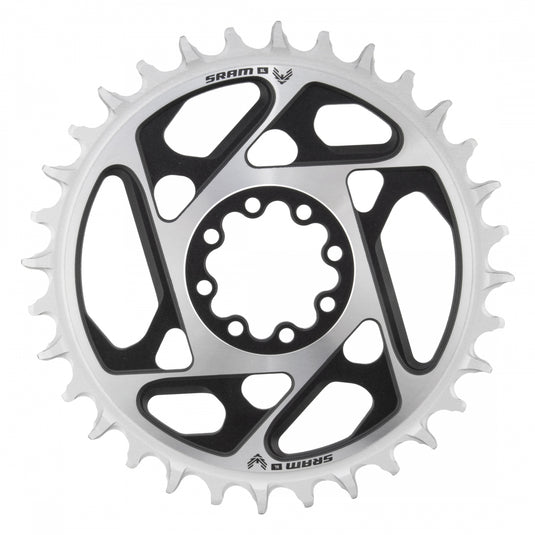SRAM XX SL Eagle T-Type Direct Mount Chainring - 32t, 12-Speed, 8-Bolt Direct Mount, 0mm Offset, Aluminum, Black/Silver,