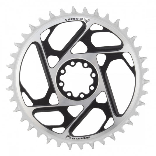 SRAM XX SL Eagle T-Type Direct Mount Chainring - 38t, 12-Speed, 8-Bolt Direct Mount, 3mm Offset, Aluminum, Black/Silver,