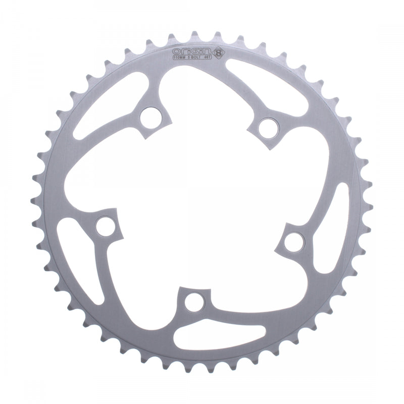 Load image into Gallery viewer, Origin8 Aluminum 36T &amp; 46T 110mm 5-Bolt Chainrings CNC Machined, 8/9-Speed Compatible, Road MTB
